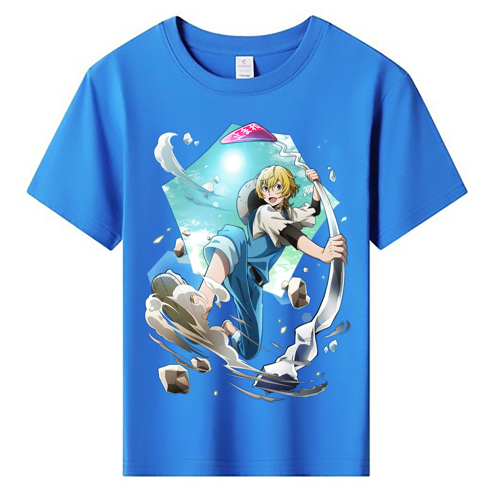 （画像用） 文豪ストレイドッグス Bungo Stray Dogs 綿100％キッズTシャツ（フロントプリント）